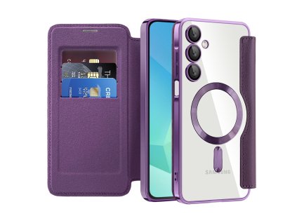 99354 techsuit smartmag book flipove puzdro pre samsung galaxy a16 4g a16 5g fialove
