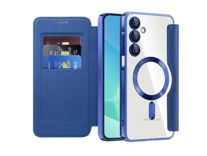 99345 techsuit smartmag book flipove puzdro pre samsung galaxy a16 4g a16 5g modre