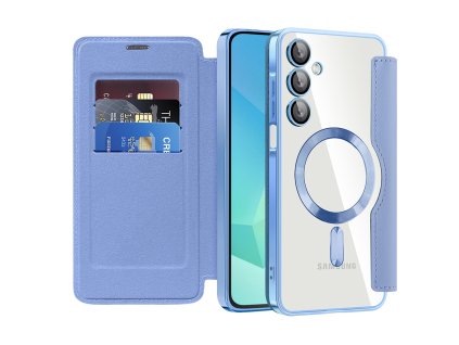 99348 techsuit smartmag book flipove puzdro pre samsung galaxy a16 4g a16 5g svetlomodre