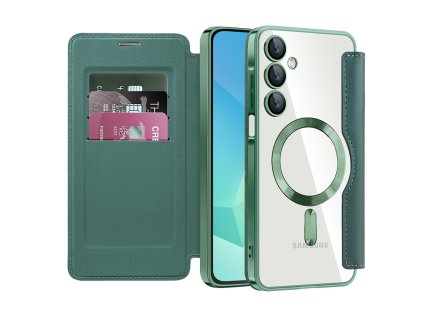 99342 techsuit smartmag book flipove puzdro pre samsung galaxy a16 4g a16 5g zelene