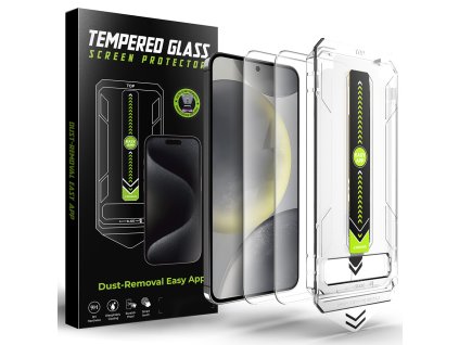 99153 techsuit titanglass crystalhd tvrdene sklo pre samsung galaxy s25 plus galaxy s24 plus 2 ks kompatibilne s odtlackom prsta priehladna