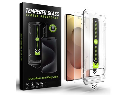 99138 techsuit titanglass crystalhd tvrdene sklo pre samsung galaxy s25 ultra kompatibilne s odtlackom prsta priehladna