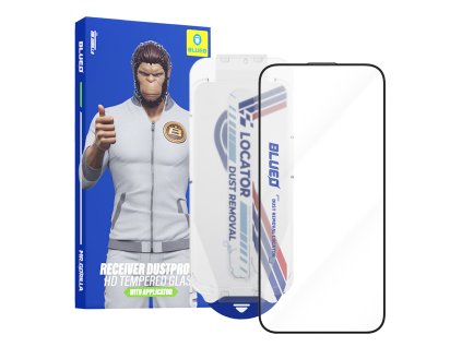 101478 4 blueo anti dust hd ochranne sklo s aplikatorom pre iphone 16 pro cierna