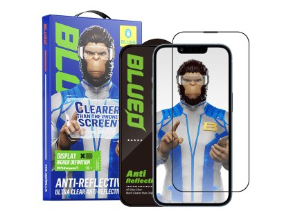 101439 4 blueo anti reflective hd ochranne sklo pre iphone 13 iphone 13 pro iphone 14 iphone 16e cierna