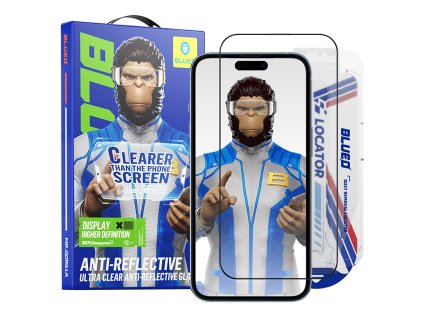 101520 4 blueo anti reflective hd ochranne sklo s aplikatorom pre iphone 16 pro max cierna