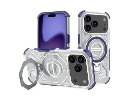 100710 techsuit carbon shield pro ochranny obal na iphone 17 pro modre priehladne
