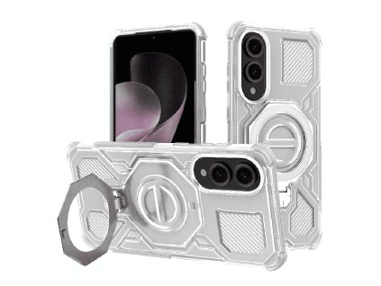 100035 techsuit carbon shield pro ochranny obal na samsung galaxy s25 edge biely priehladny