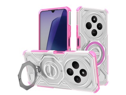 102210 techsuit carbon shield pro ochranny obal na xiaomi redmi 14c poco c75 ruzovy priehladny