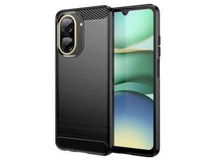 102393 techsuit carbon silicone ochranny obal na xiaomi redmi a5 4g regional cierny
