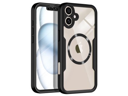 100878 techsuit colorverse 360 magsafe obal ochrana displeja na iphone 17 cierny