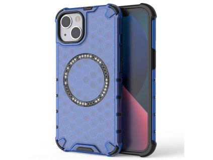 100764 techsuit honeycomb shield magsafe ochranny obal na iphone 13 modry