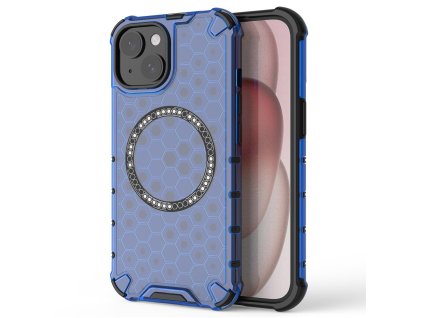 100770 techsuit honeycomb shield magsafe ochranny obal na iphone 14 modry