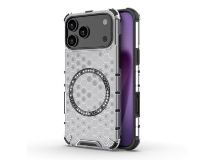 100341 techsuit honeycomb shield magsafe ochranny obal na iphone 17 pro max biely