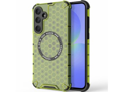 100080 techsuit honeycomb shield magsafe ochranny obal na samsung galaxy a36 5g limetkovo zeleny