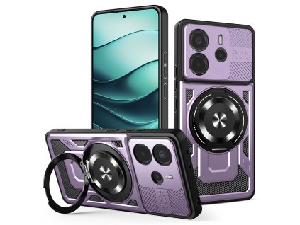 102348 techsuit ruggedcam ochranny obal na xiaomi redmi note 14 4g regional fialovy