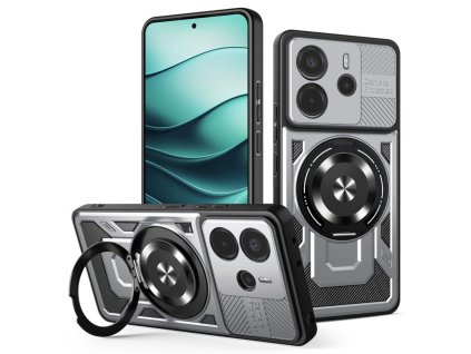 102345 techsuit ruggedcam ochranny obal na xiaomi redmi note 14 4g regional sivy