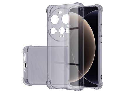 101955 2 techsuit shockproof clear silicone ochranny obal na xiaomi 15 ultra dymovo cierny