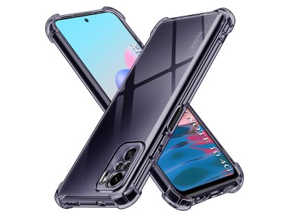 101967 2 techsuit shockproof clear silicone ochranny obal na xiaomi redmi note 10 4g note 10s poco m5s dymovo cierny