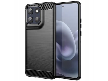 103221 techsuit carbon silicone obal na motorola moto g86 cierny