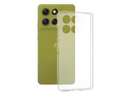103224 techsuit clear silicone obal na motorola moto g86 priehladny