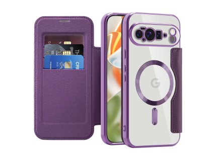 103056 techsuit smartmag book case knizkove puzdro na google pixel 10 pro xl fialove