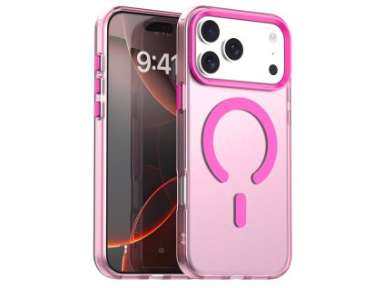 104172 techsuit candycase magsafe obal na iphone 17 pro max ruzovy