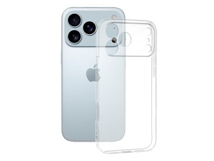 104010 techsuit clear silicone obal na iphone 17 pro max priehladny