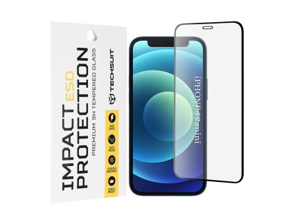 104403 techsuit esd ochranne tvrdene sklo na iphone 12 mini cierne