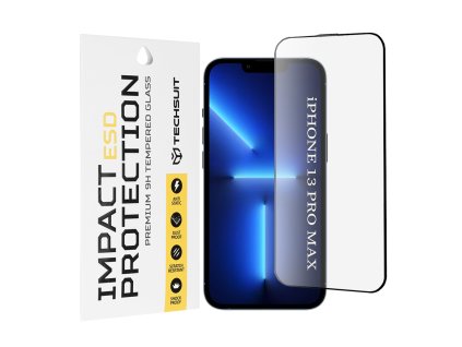 104415 techsuit esd ochranne tvrdene sklo na iphone 13 pro max cierne