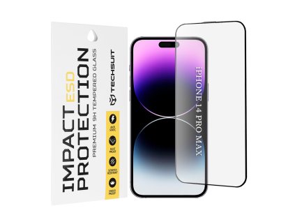 104421 techsuit esd ochranne tvrdene sklo na iphone 14 pro max cierne