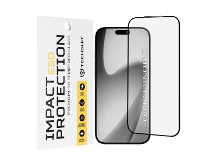 104445 techsuit esd ochranne tvrdene sklo na iphone 17 pro cierne