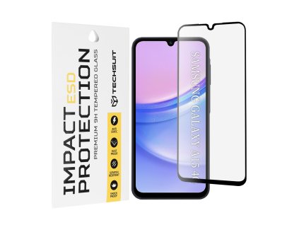 103914 techsuit esd ochranne tvrdene sklo na samsung galaxy a15 4g a15 5g m15 cierne