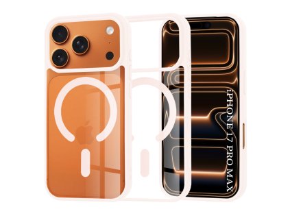 104058 techsuit magsafe pro obal na iphone 17 pro max ruzovy nude