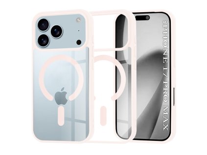 104058 2 techsuit magsafe pro obal na iphone 17 pro max ruzovy nude