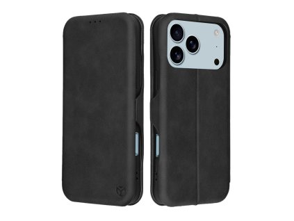 103998 techsuit safe wallet plus knizkove puzdro na iphone 17 pro max cierne
