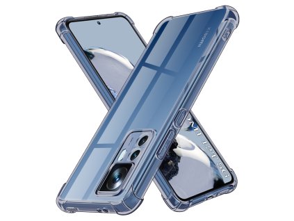 104514 techsuit shockproof clear silicone obal na xiaomi 12t 12t pro dymovo cierny