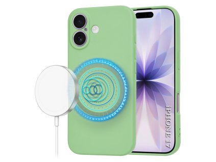 104325 2 techsuit softflex magsafe obal na iphone 17 matovozeleny