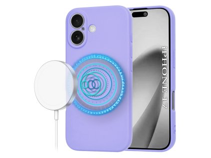 104322 techsuit softflex magsafe obal na iphone 17 svetlofialovy