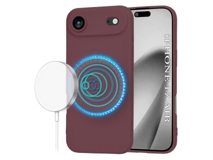 104382 techsuit softflex magsafe obal na iphone 17 air bordovocerveny