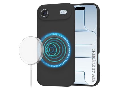 104373 2 techsuit softflex magsafe obal na iphone 17 air cierny