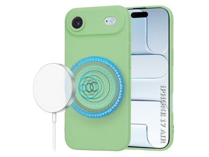 104394 2 techsuit softflex magsafe obal na iphone 17 air matovozeleny