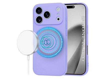 104343 techsuit softflex magsafe obal na iphone 17 pro svetlofialovy