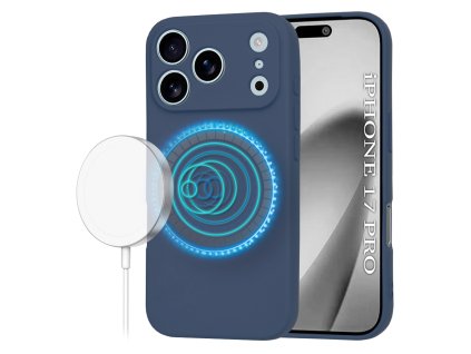 104331 techsuit softflex magsafe obal na iphone 17 pro tmavomodry