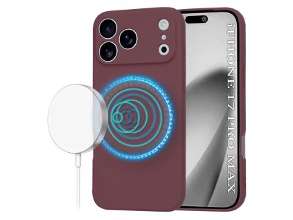 104358 techsuit softflex magsafe obal na iphone 17 pro max bordovocerveny