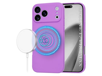 104364 techsuit softflex magsafe obal na iphone 17 pro max fialovy