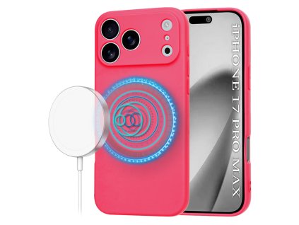 104361 techsuit softflex magsafe obal na iphone 17 pro max horuco ruzovy