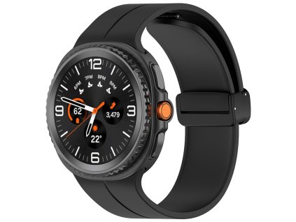 104685 techsuit watchband w011 remienok na samsung galaxy watch8 40mm watch8 44mm watch8 classic cierny