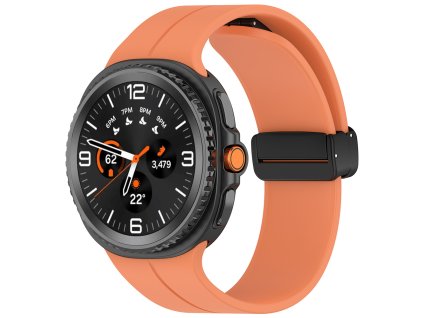 104676 techsuit watchband w011 remienok na samsung galaxy watch8 40mm watch8 44mm watch8 classic oranzovy