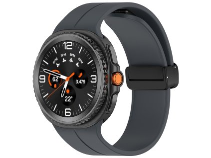 104682 techsuit watchband w011 remienok na samsung galaxy watch8 40mm watch8 44mm watch8 classic sivy