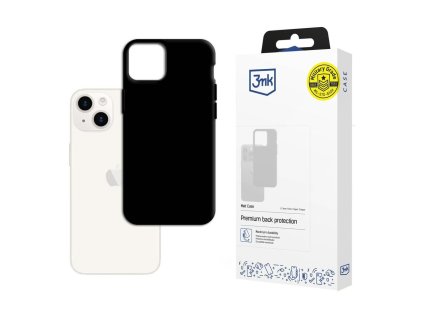 106680 3mk matt case ochranny obal na iphone 15 cierny